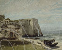 The Etretat Cliffs after the Storm - Courbet Gustav