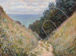 Road at La Cavée, Pourville - Monet Claude