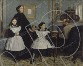 Degas - La Famiglia Bellelli - Quadro Stampa su Tela, Poster, Tavola