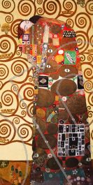 L'Albero della vita e il fregio di Stoclet ( part ) - Klimt Quadro Stampa  su Tela, Poster, Tavola