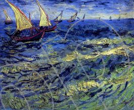 Van Gogh - Pescherecci in mare - Quadro Stampa su Tela, Poster, Tavola