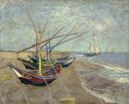 Pescherecci sulla spiaggia di Les Saintes-Maries-de-la-Mer - Van Gogh  Vincent